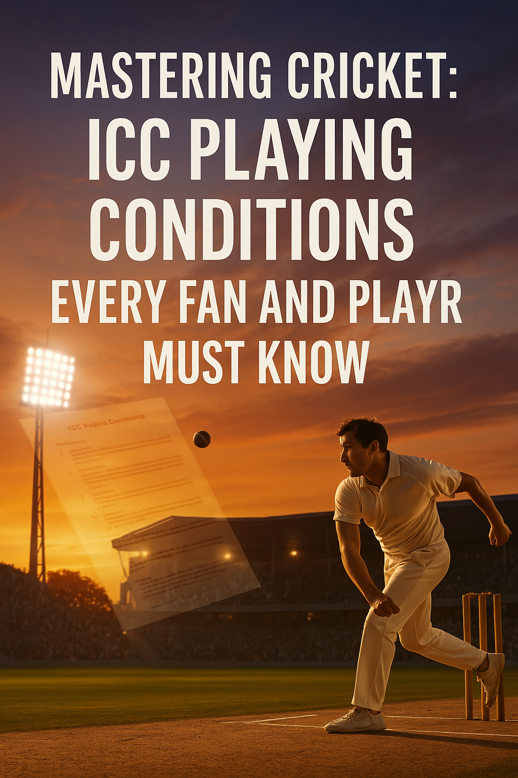Mastering Cricket: ICC Playing Conditions Every Fan and Player Must Know
