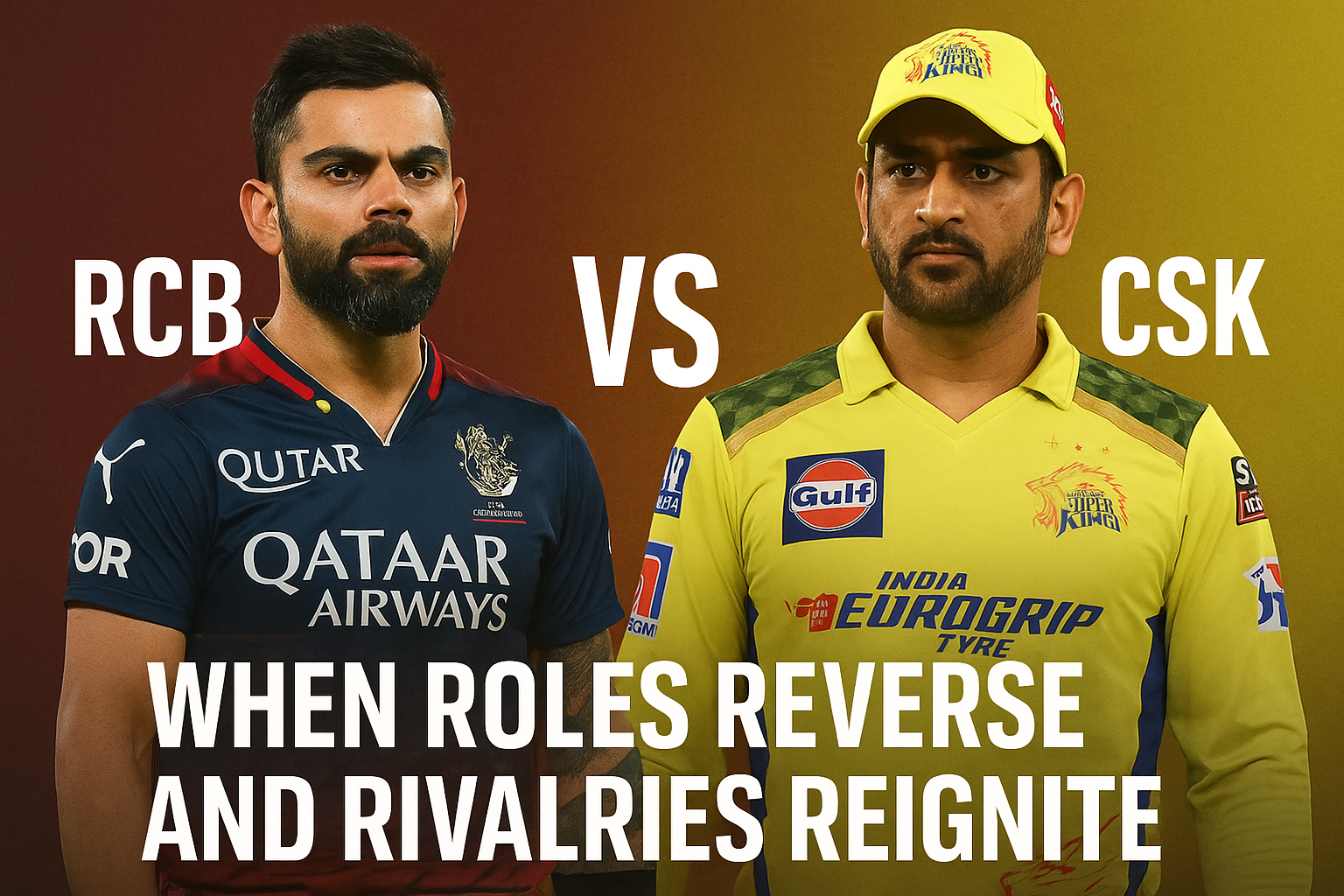 RCB vs CSK: When Roles Reverse and Rivalries Reignite Shocking News 2025