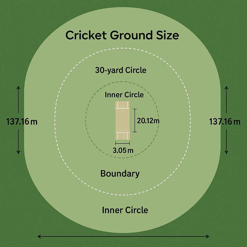 Cricket Ground Size